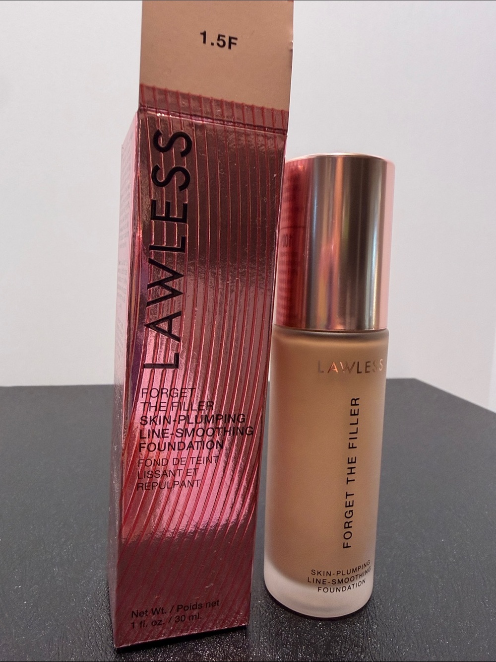 LAWLESS Forget The Filler Foundation — 1.5F Warm Beige